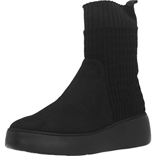 Wonders Botas Mujer A8337 para Mujer Negro 39 EU