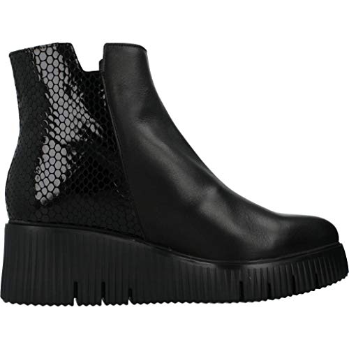Wonders Botas Mujer E6224 para Mujer Negro 35 EU