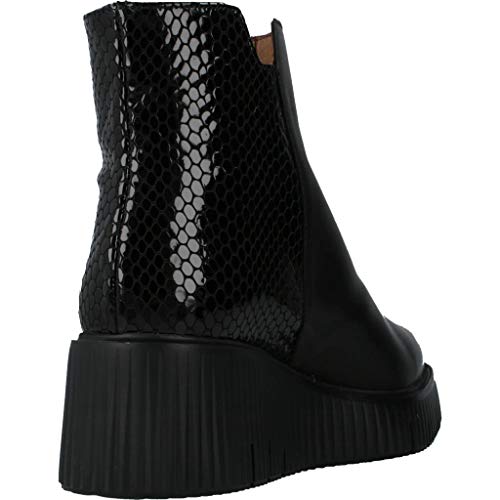 Wonders Botas Mujer E6224 para Mujer Negro 35 EU