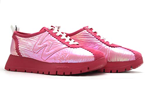 Wonders - Zapato Deportivo Casual, Sneakers con Cordones, Zapatillas de Plataforma, para: Mujer Color: Pink Talla:40