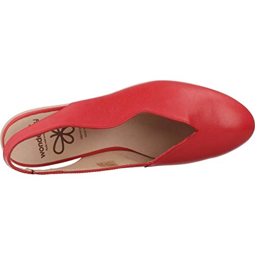 Wonders Zapatos Cordones Mujer C33161 para Mujer Rojo 35 EU