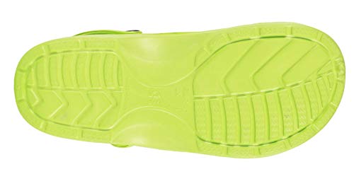 Work Team Zueco EVA Unisex. Ultraligero, ergonómico. Anatómico, con Cámara ortopédica, Suave para los pies. Unisex Verde Pistacho 42