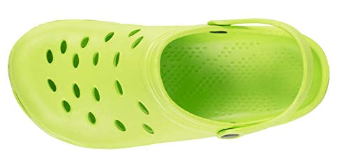 Work Team Zueco EVA Unisex. Ultraligero, ergonómico. Anatómico, con Cámara ortopédica, Suave para los pies. Unisex Verde Pistacho 42