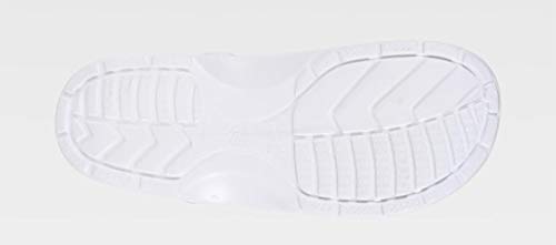 Work Team Zueco Sanitario EVA Unisex, Ultraligero, ergonómico. Anatómico, con Cámara ortopédica, Suave para los pies. Unisex Blanco 45