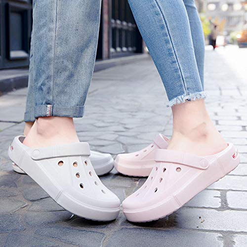 WTFYSYN Zapatos de Playa y Piscina para Niña,Zapatos con Agujeros de Gran tamaño para Hombres, Zapatos de Playa con Cojines para Parejas-Green_43,Interior Sandalia Suela de Espuma Suave