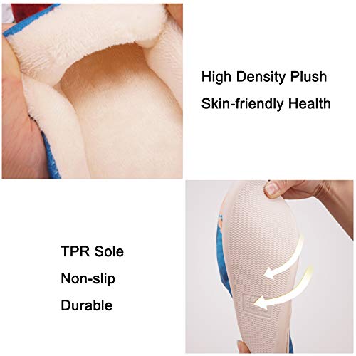 WWZY Invierno Attack on Titan Felpa Anime Zapatillas De Casa Eren Jaeger Hombre Mujer Supersuave Cómoda Pantufla Antideslizantes Zapatos Interior Y Exteriores Slippers,UK 9~10/EU 42~43(290)