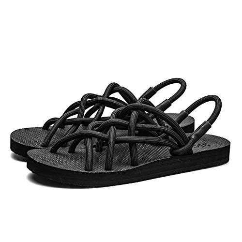 Wyxhkj Sandalias Mujer Verano Zapatos Romanos Zapatillas De Playa Antideslizantes Sandalias Punta Abierta Correa Antideslizante Modelos De Pareja