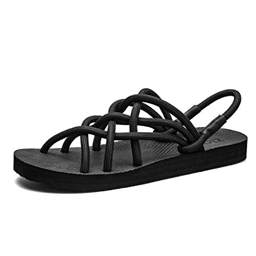Wyxhkj Sandalias Mujer Verano Zapatos Romanos Zapatillas De Playa Antideslizantes Sandalias Punta Abierta Correa Antideslizante Modelos De Pareja