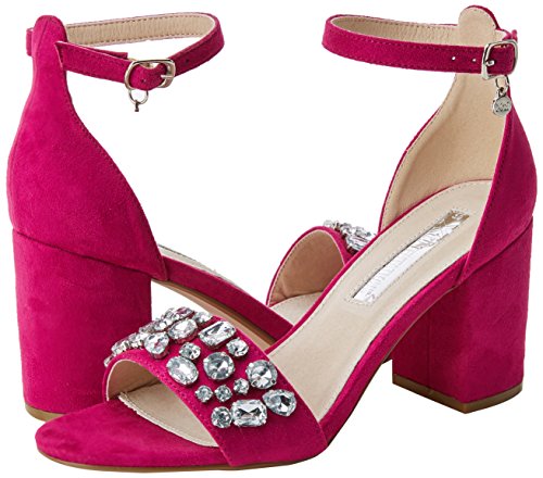 XTI 30755, Zapatos con Tacon y Correa de Tobillo para Mujer, Rosa (Fucsia), 39 EU