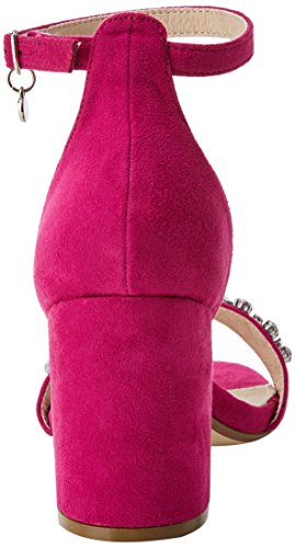 XTI 30755, Zapatos con Tacon y Correa de Tobillo para Mujer, Rosa (Fucsia), 39 EU