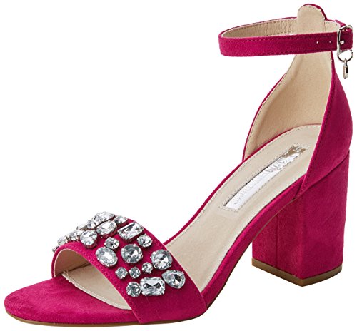 XTI 30755, Zapatos con Tacon y Correa de Tobillo para Mujer, Rosa (Fucsia), 39 EU