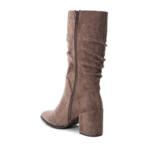 XTI 35116, Botas Slouch Mujer, Taupe, 36 EU