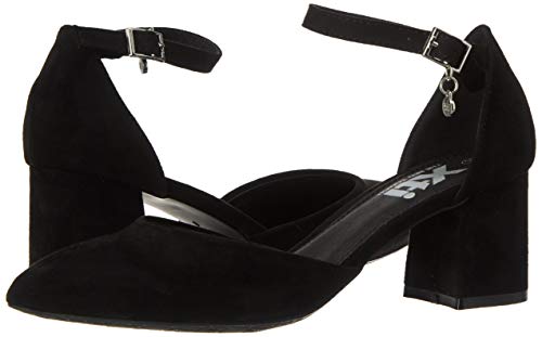 XTI 35182.0, Zapatos con Tira de Tobillo para Mujer, Negro (Negro Negro), 39 EU