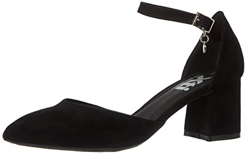 XTI 35182.0, Zapatos con Tira de Tobillo para Mujer, Negro (Negro Negro), 39 EU