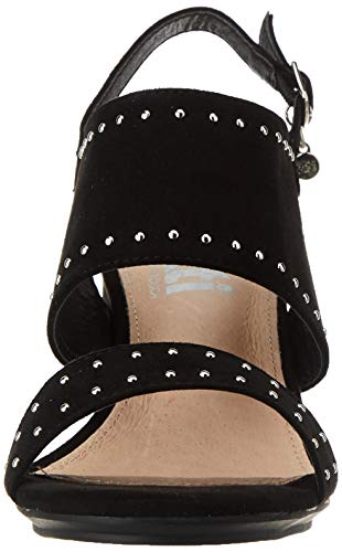 XTI 35194.0, Zapatos de tacón con Punta Abierta para Mujer, Negro, 38 EU