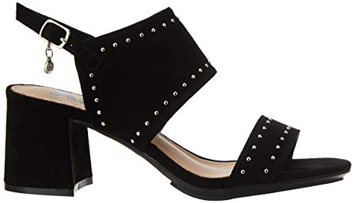 XTI 35194.0, Zapatos de tacón con Punta Abierta para Mujer, Negro, 40 EU