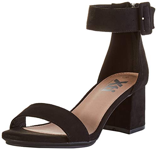 XTI 35196.0, Zapatos con Tira de Tobillo para Mujer, Negro (Negro Negro), 41 EU