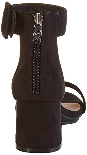 XTI 35196.0, Zapatos con Tira de Tobillo para Mujer, Negro (Negro Negro), 41 EU