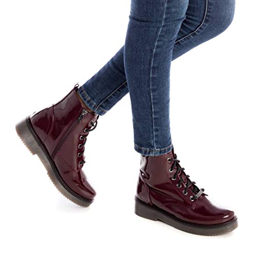 XTI 44552, Botas Cortas al Tobillo Mujer, Burdeos, 41 EU