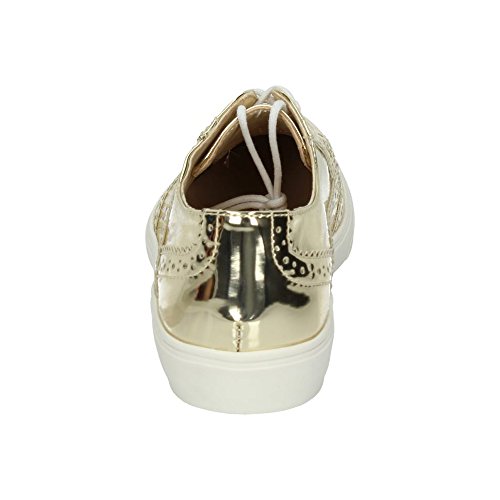 XTI 45193 Blucher Metalizado Mujer Zapatos CORDÓN Oro 37