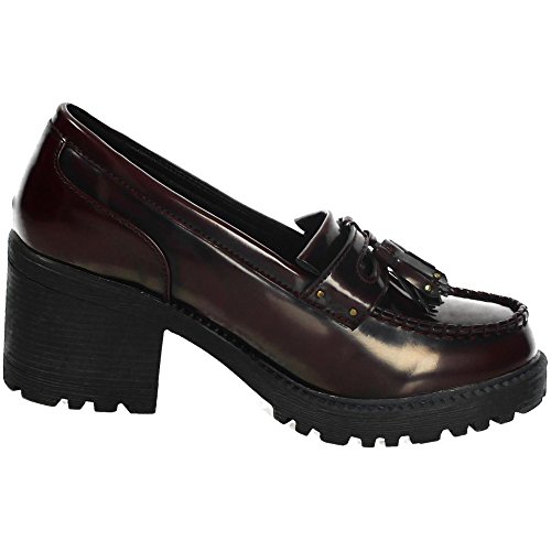XTI 46095 Zapato con Tacones Mujer Zapatos TACÓN Burdeos 38