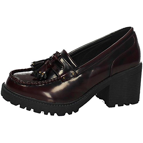 XTI 46095 Zapato con Tacones Mujer Zapatos TACÓN Burdeos 38