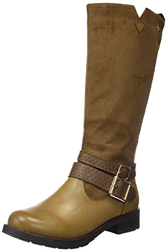 XTI 46185 - Botas altas para mujer, color Beige (Taupe), talla 37 EU