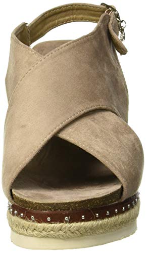 XTI 48920, Sandalias con Plataforma para Mujer, Marrón (Taupe Taupe), 41 EU