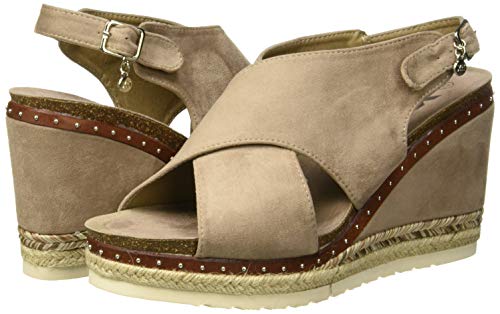 XTI 48920, Sandalias con Plataforma para Mujer, Marrón (Taupe Taupe), 41 EU