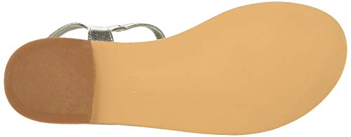 XTI 48995, Sandalias con Punta Abierta para Mujer, Plateado (Plata Plata), 38 EU