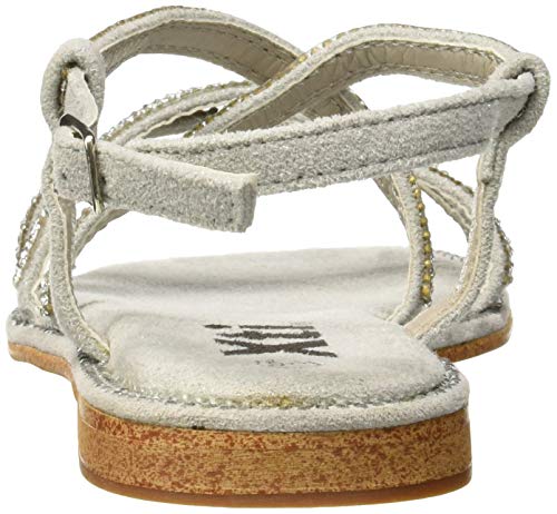 XTI 48996, Sandalias con Punta Abierta para Mujer, Blanco (Hielo Hielo), 41 EU