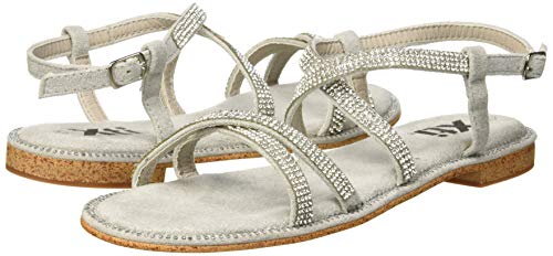 XTI 48996, Sandalias con Punta Abierta para Mujer, Blanco (Hielo Hielo), 41 EU