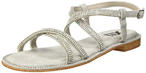 XTI 48996, Sandalias con Punta Abierta para Mujer, Blanco (Hielo Hielo), 41 EU