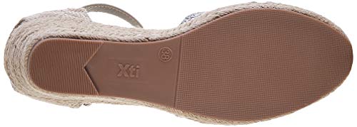 XTI 49706.0, Sandalias con Plataforma para Mujer, Plateado (Plata Plata), 40 EU