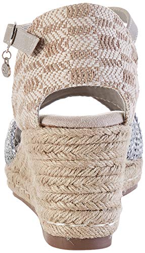 XTI 49706.0, Sandalias con Plataforma para Mujer, Plateado (Plata Plata), 40 EU