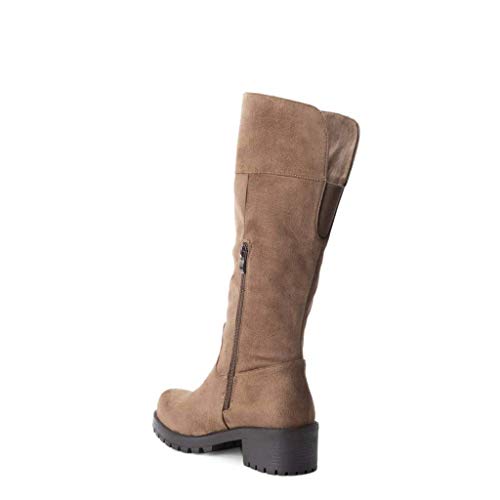 XTI Bota Motera BAS033979 para Mujer Marrón 36