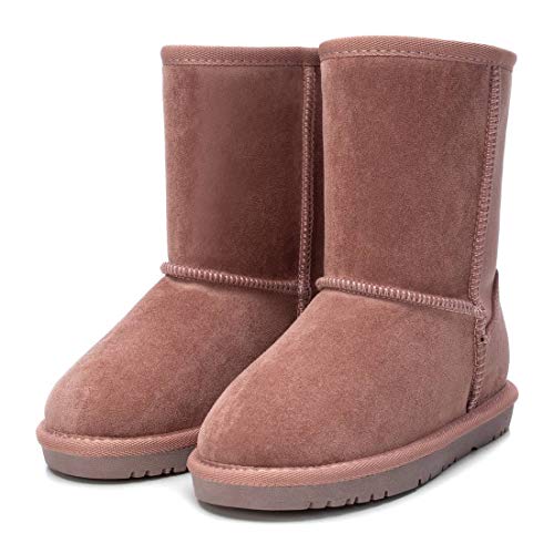 XTI - Botín Australiana para Niña - Color Nude - Talla 34