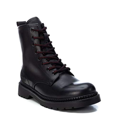 XTI - Botín Militar para Mujer - Color Negro