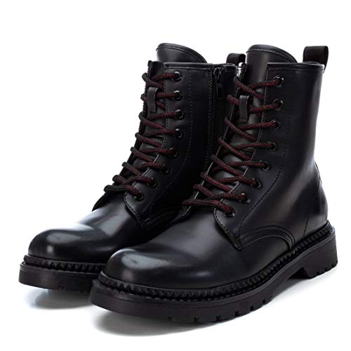 XTI - Botín Militar para Mujer - Color Negro