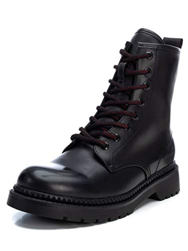XTI - Botín Militar para Mujer - Color Negro