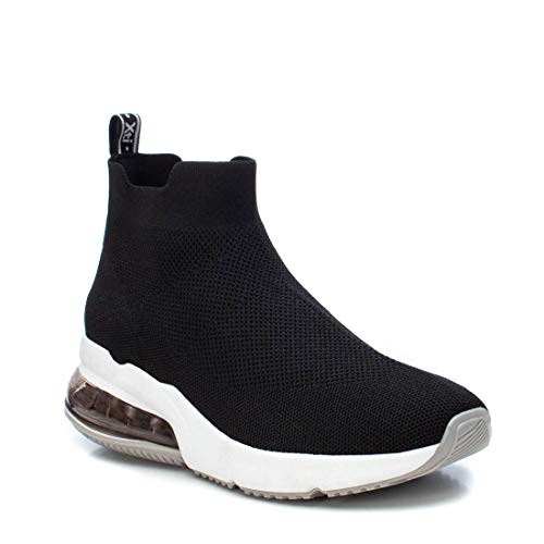 XTI - Botines para Mujer con Tacón Medio - Tacón 5 cm - Color Negro - Talla 37