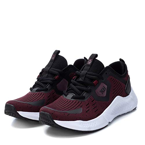 XTI - Zapatilla para Mujer - Cierre con Cordones - Color Burdeos - Talla 36