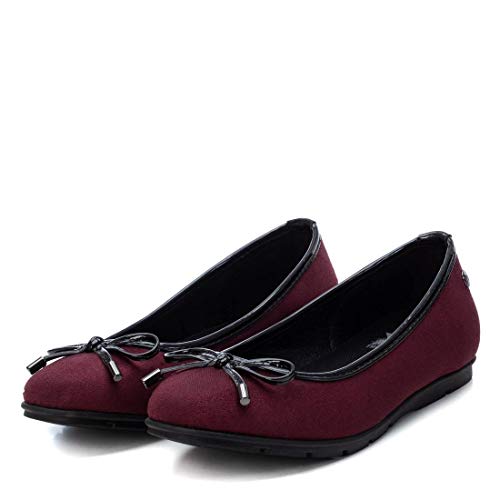 XTI - Zapato Bailarina para Mujer - Color Burdeos - Talla 39