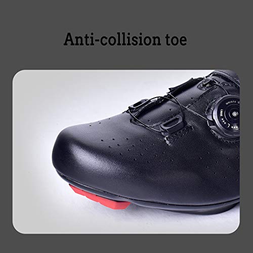 XYHLM Calzado Ciclismo de Carretera para Hombre y Mujer Zapatillas de Bicicleta de Montar Antideslizantes Transpirables,Blanco,42