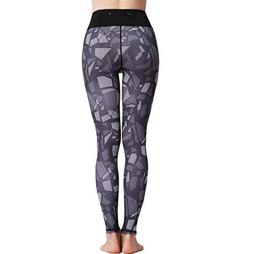 YANFANG Leggings Activos Largos De Cintura Alta con Estampado AlgodóN EláStico A Mediados Muslo Y Yoga Deportivo,Pantalones CháNdal Mujer Jogging PantalóN Deportivos Bolsillos para Fitness