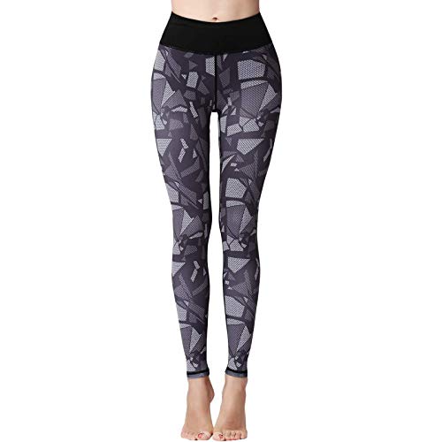 YANFANG Leggings Activos Largos De Cintura Alta con Estampado AlgodóN EláStico A Mediados Muslo Y Yoga Deportivo,Pantalones CháNdal Mujer Jogging PantalóN Deportivos Bolsillos para Fitness