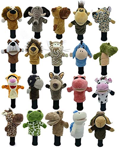 YAYY Fundas para la Cabeza de Todo Tipo de Animales Fundas para la Cabeza de Golf Que se adaptan a los bosques de Calle Hombres Dama Cubierta del Club de Golf Mascota-veinticuatro Upgrade