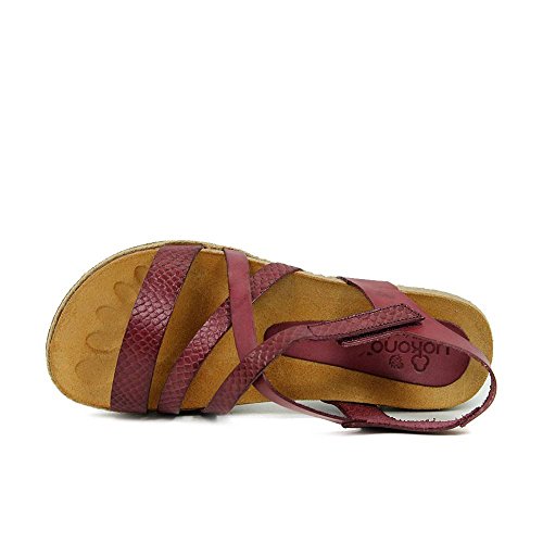 YOKONO Chipre Vaquetilla, Sandalias para Mujer, Borgoña (Burdeos 005), 36 EU