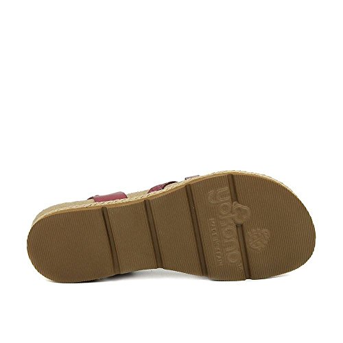 YOKONO Chipre Vaquetilla, Sandalias para Mujer, Borgoña (Burdeos 005), 36 EU