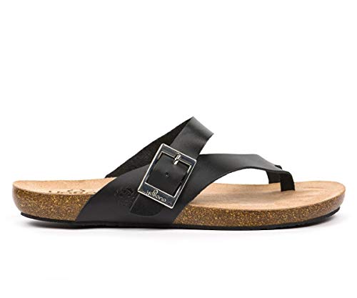 Yokono Ibiza-013 Sandalia Bio, Ajuste Dedo (Negro, Numeric_37)